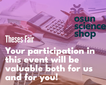 OSUN Science Shop в ЕГУ приглашает на Theses Fair