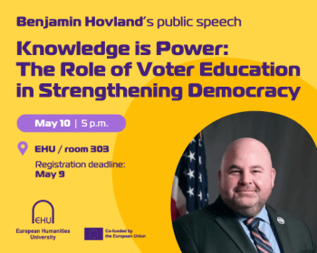 Ben Hovland’s public speech: «Knowledge is Power: The Role of Voter Education in Strengthening Democracy»
