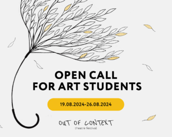 Open call for art students to participate in a Theatre Festival